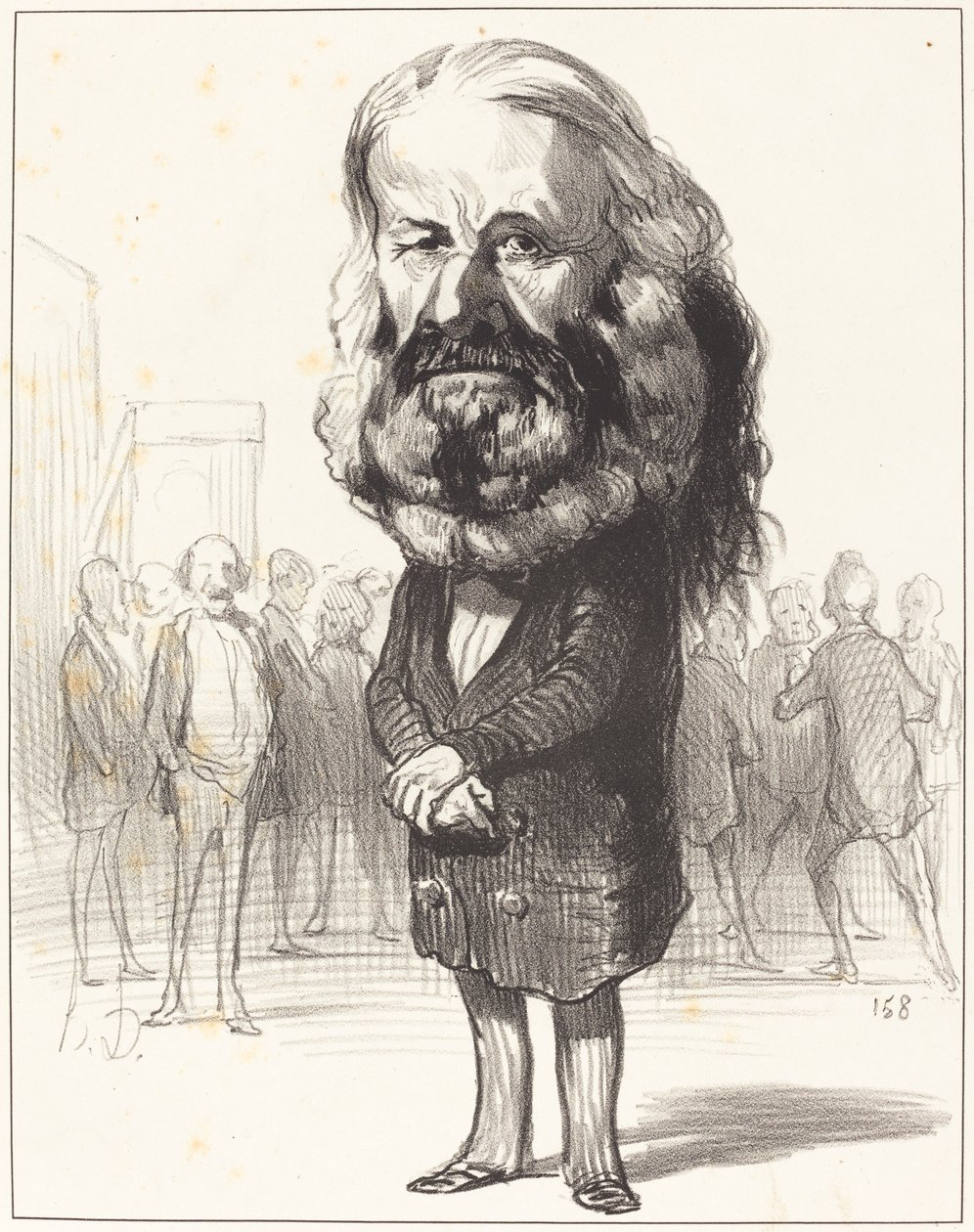 Henne. Maur. Ronjac av Honoré Daumier