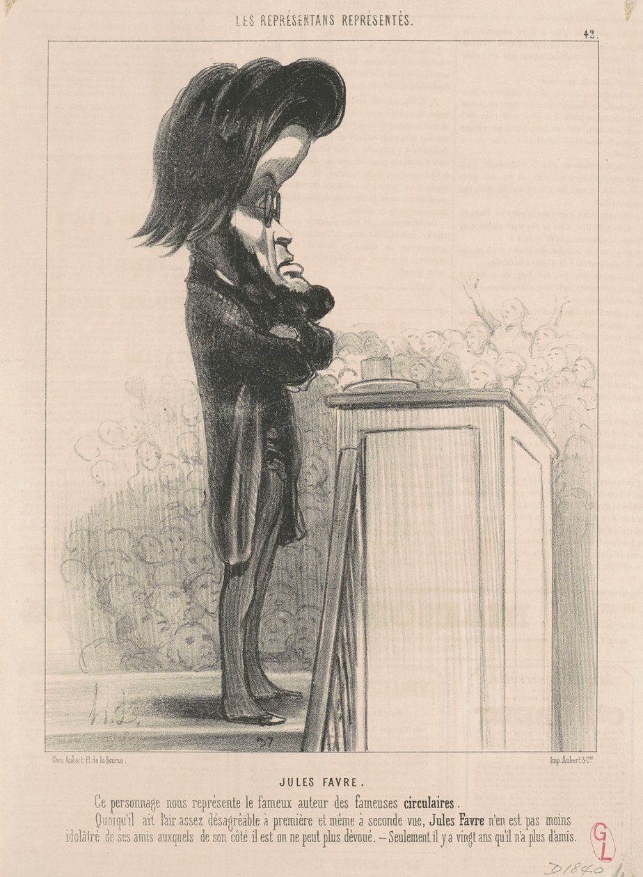 Jules Favre av Honoré Daumier