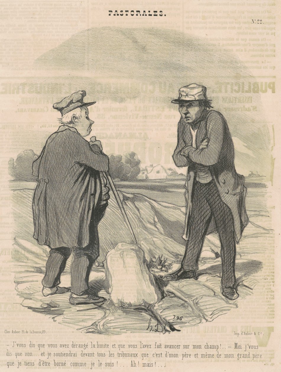 Jeg sier deg at du forstyrret grensen... av Honoré Daumier