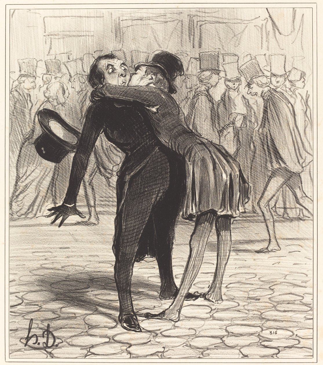 høyskolevenn av Honoré Daumier