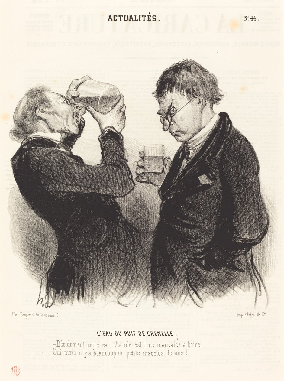 Vann fra Grenelle-brønnen av Honoré Daumier
