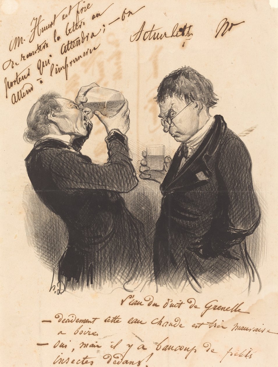 Vann fra Grenelle-brønnen av Honoré Daumier