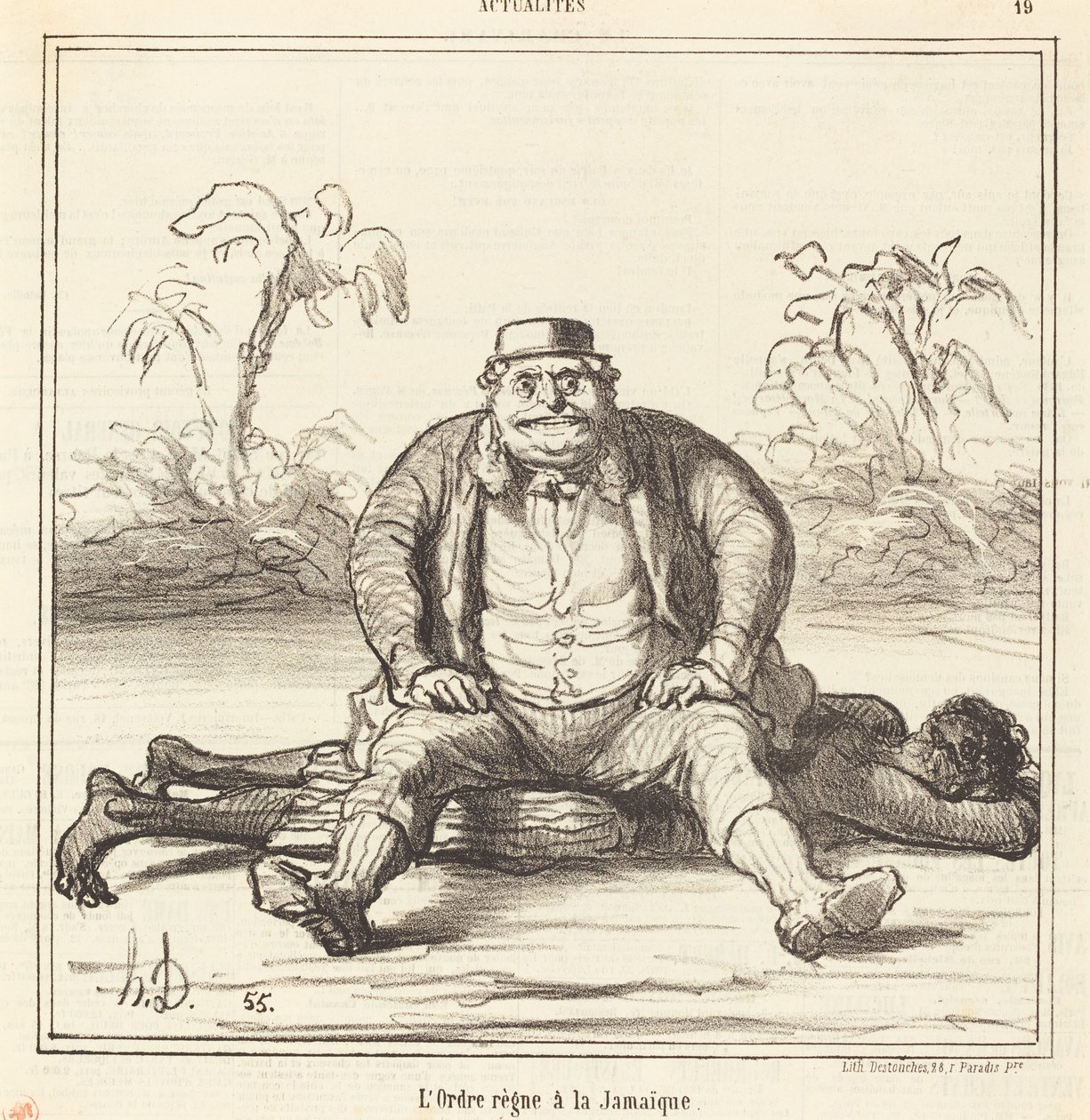 Ordenen regjerer i Jamaica av Honoré Daumier
