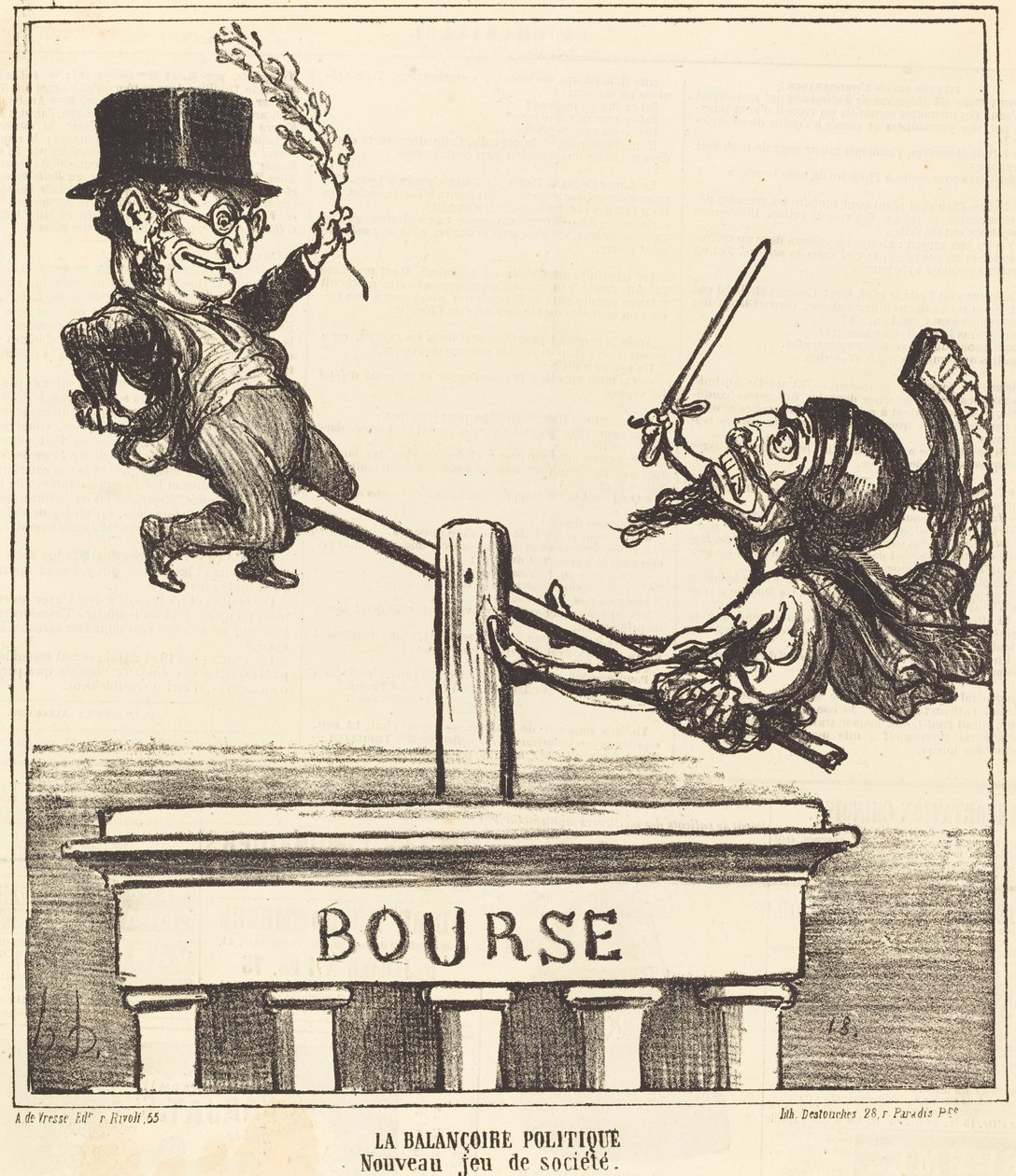 Den politiske svingen... av Honoré Daumier