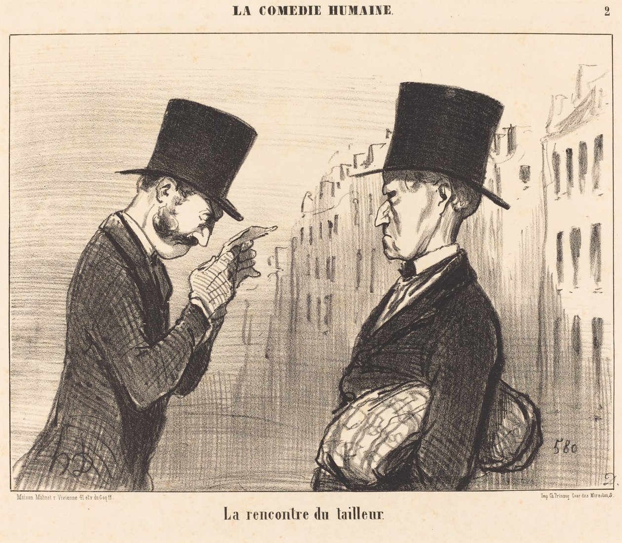 Skreddermøtet av Honoré Daumier