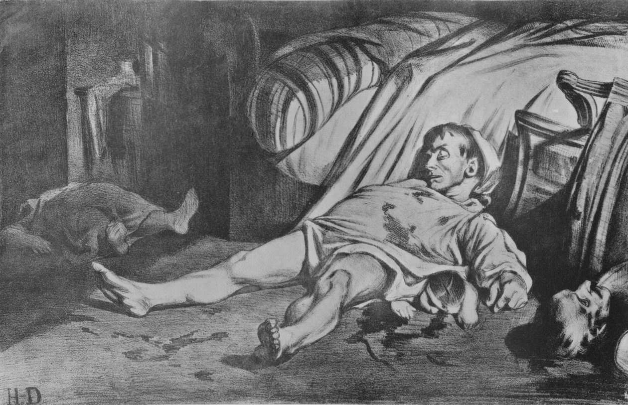 Transnonain Street, 1834 av Honoré Daumier