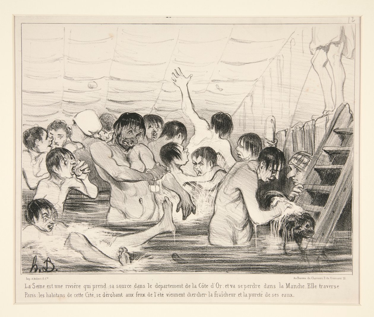 Seinen er en elv som har sitt utspring i departementet Cote d av Honoré Daumier