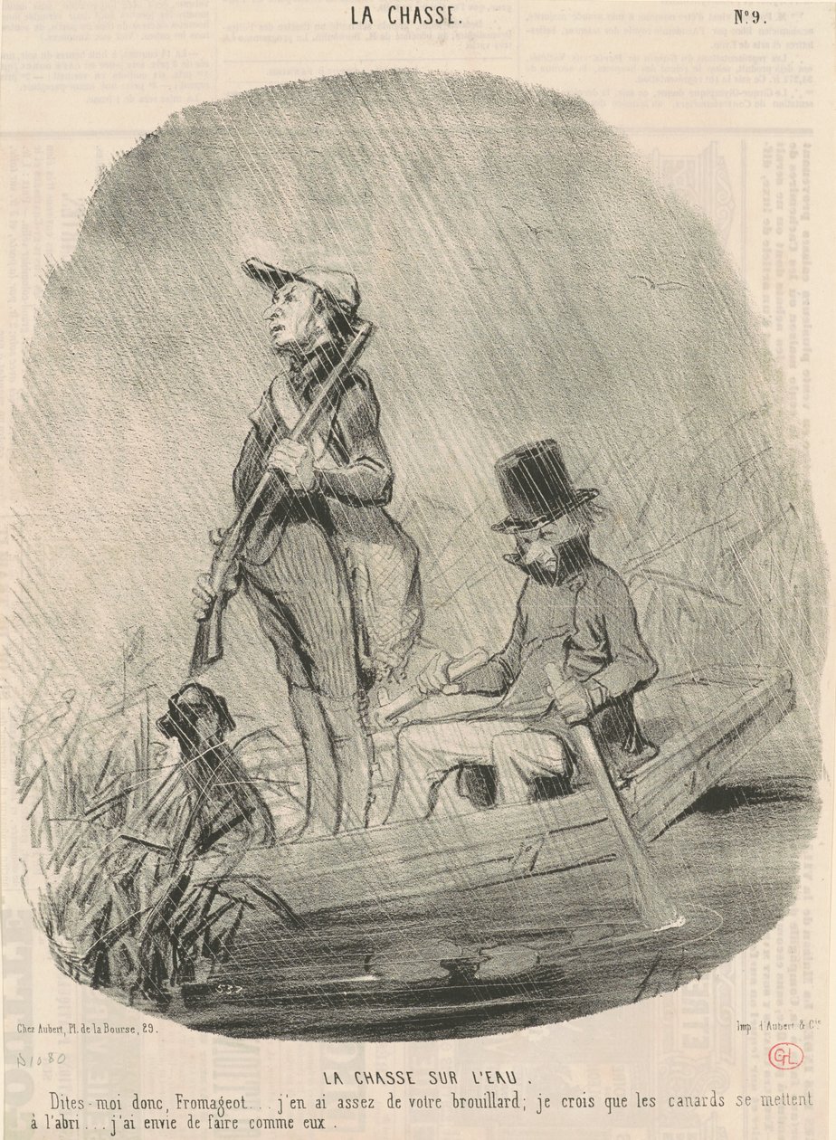 Jakt på vannet av Honoré Daumier