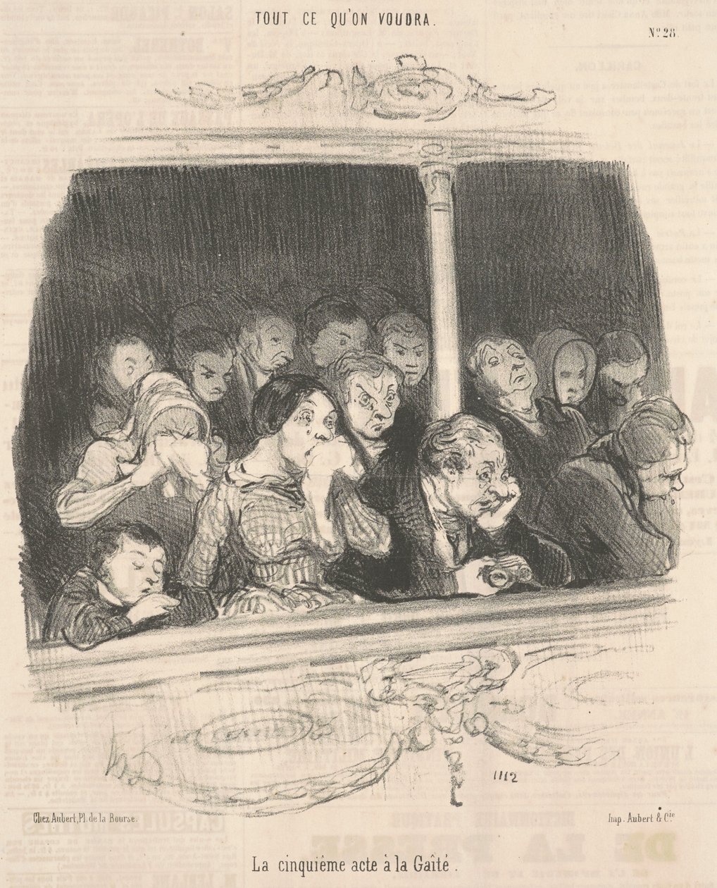 Femte akt har munterhet av Honoré Daumier
