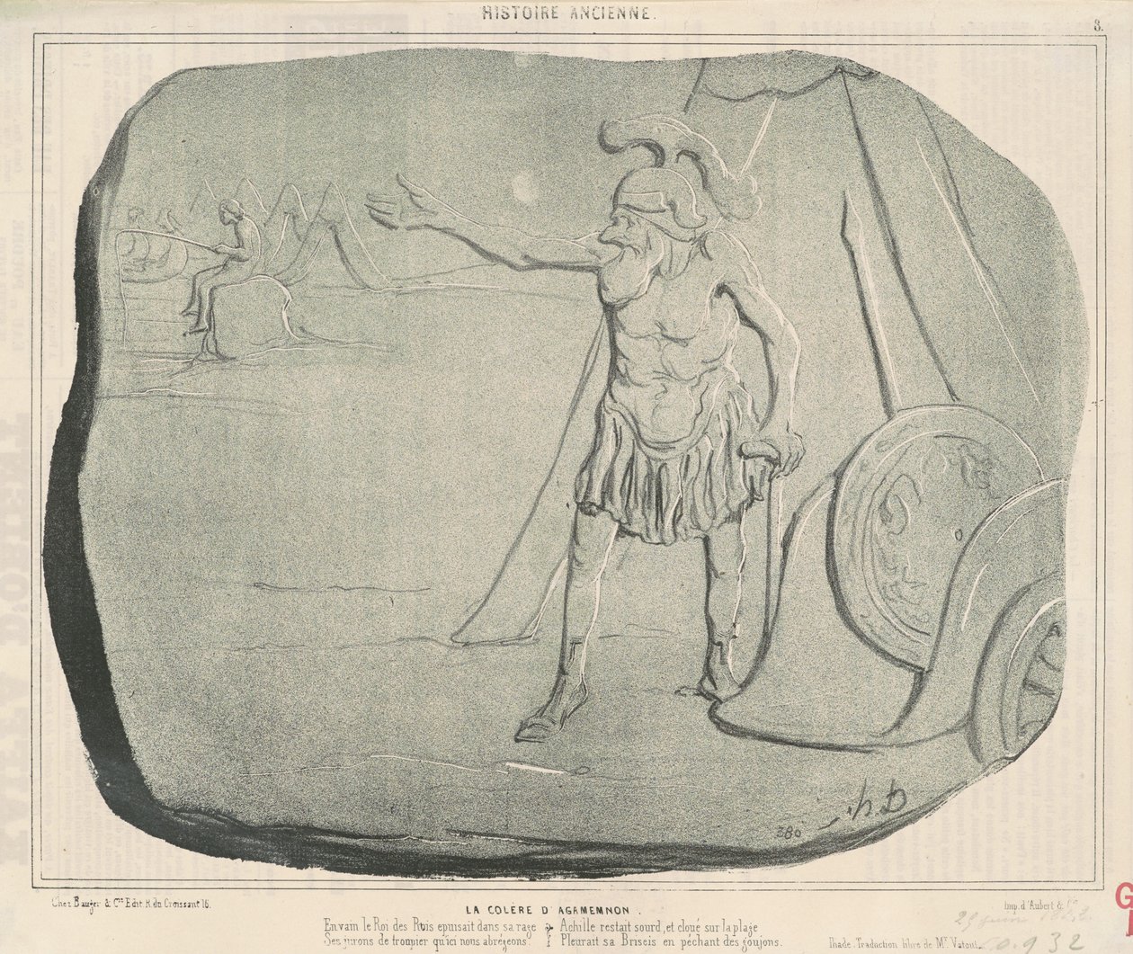 Agamemnons vrede av Honoré Daumier