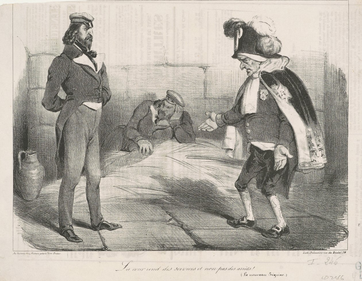 Retten yter tjenester og ikke dommer! av Honoré Daumier