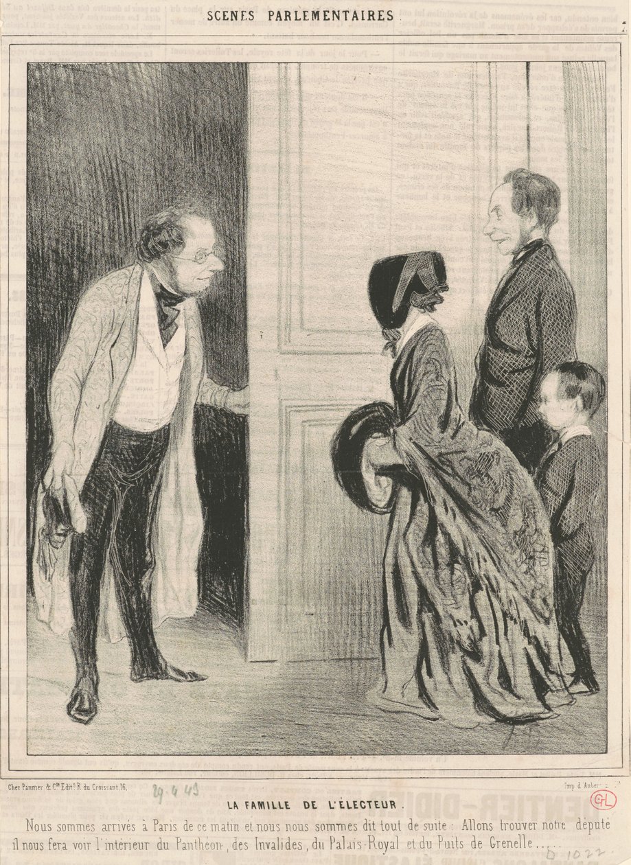 Velgerens familie av Honoré Daumier