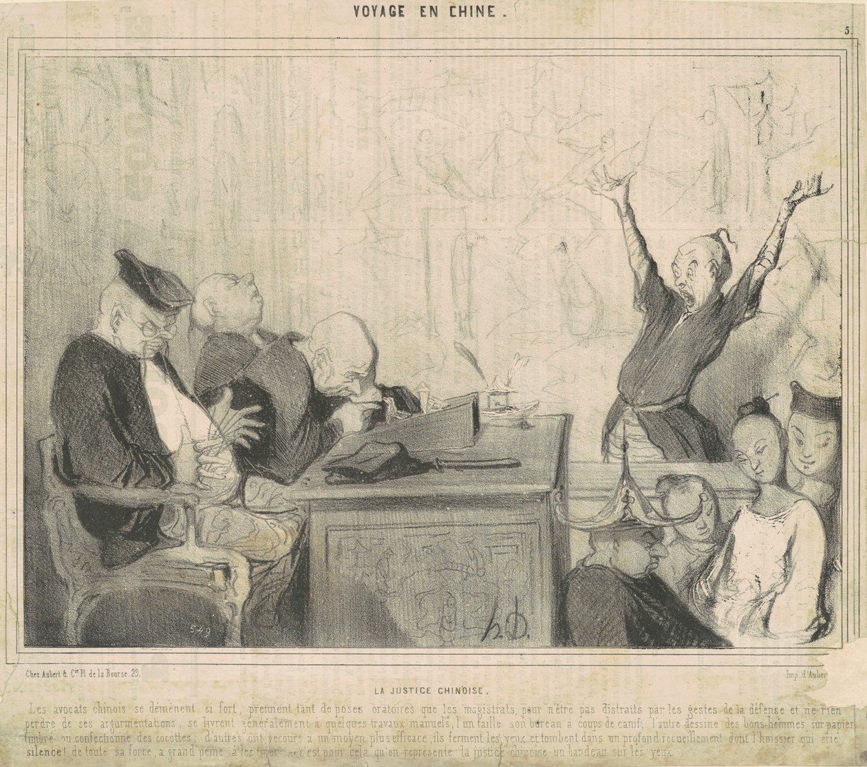 kinesisk rettferdighet av Honoré Daumier