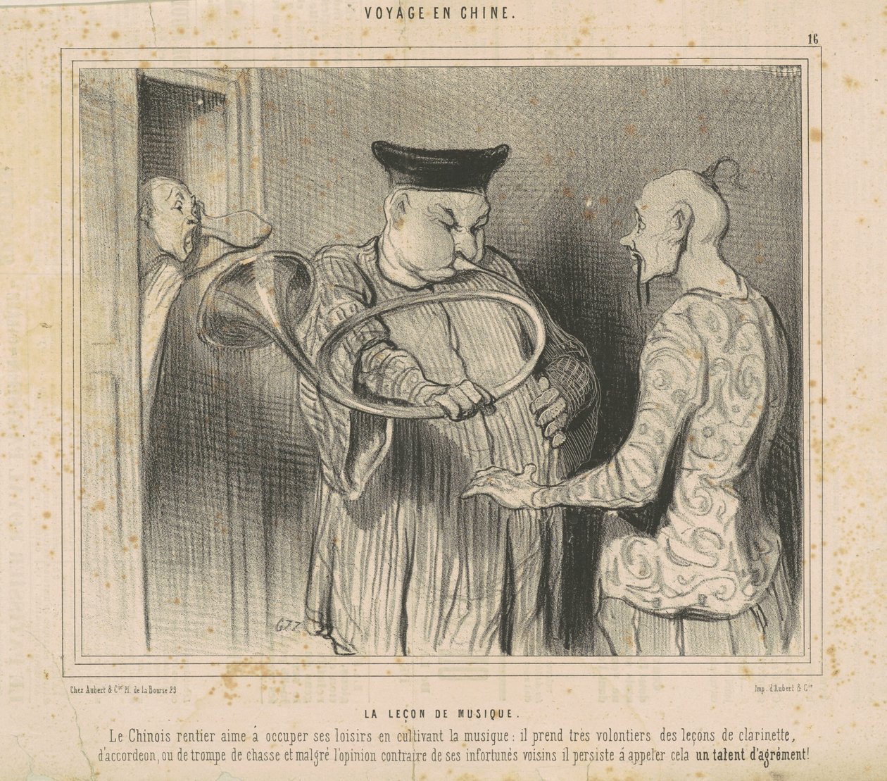Musikktimen av Honoré Daumier