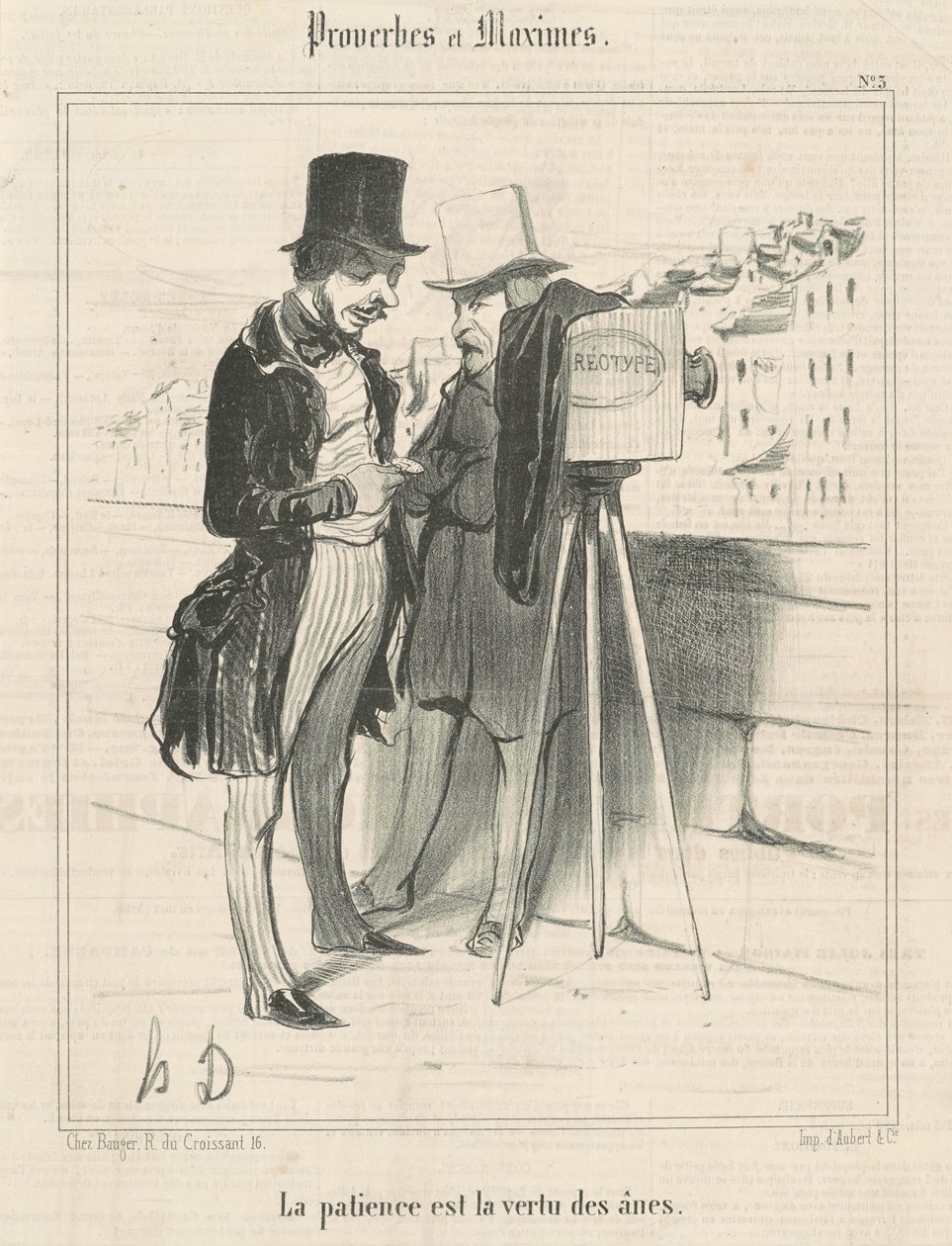 Tålmodighet er eslers dyd av Honoré Daumier