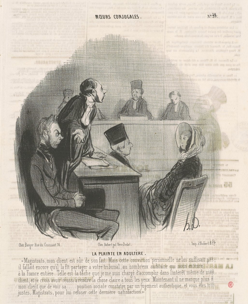 Klagen om utroskap av Honoré Daumier