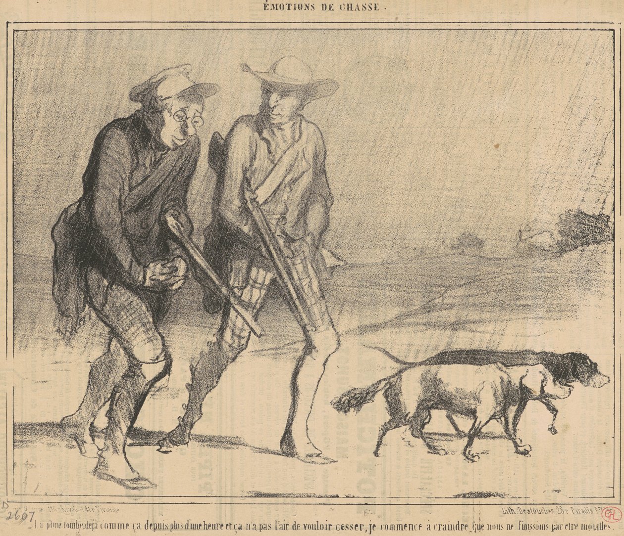 Regnet har falt slik i... av Honoré Daumier
