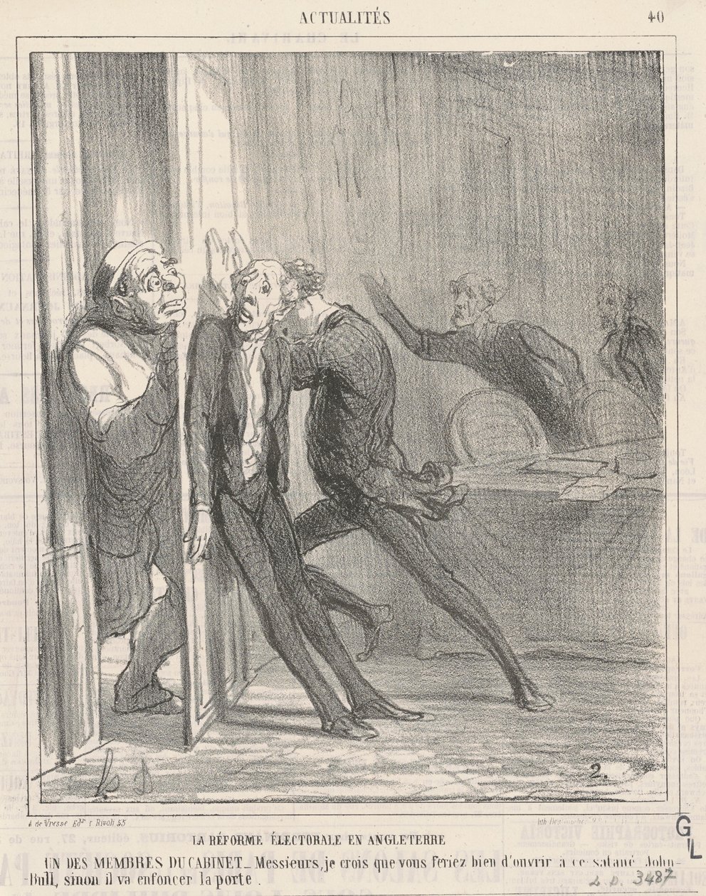 valgreform i england av Honoré Daumier