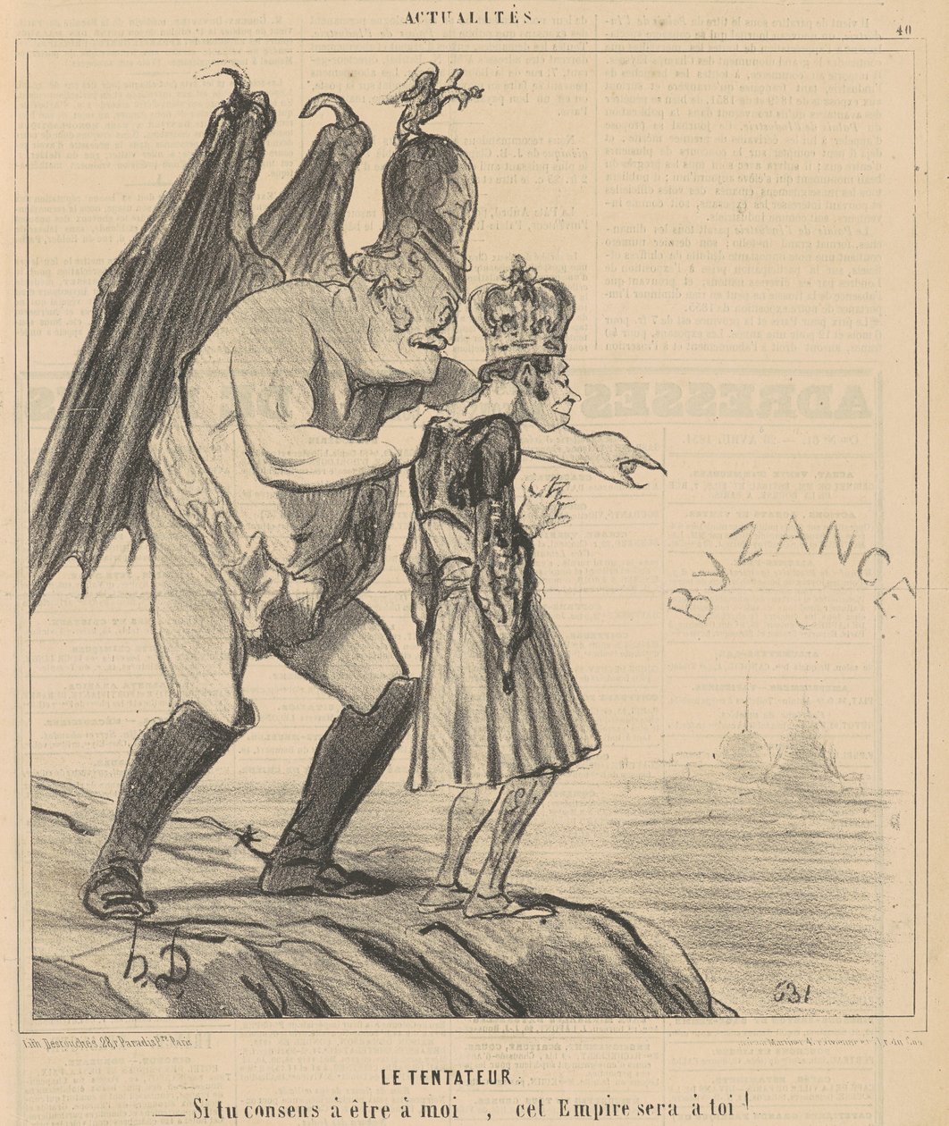 fristeren av Honoré Daumier