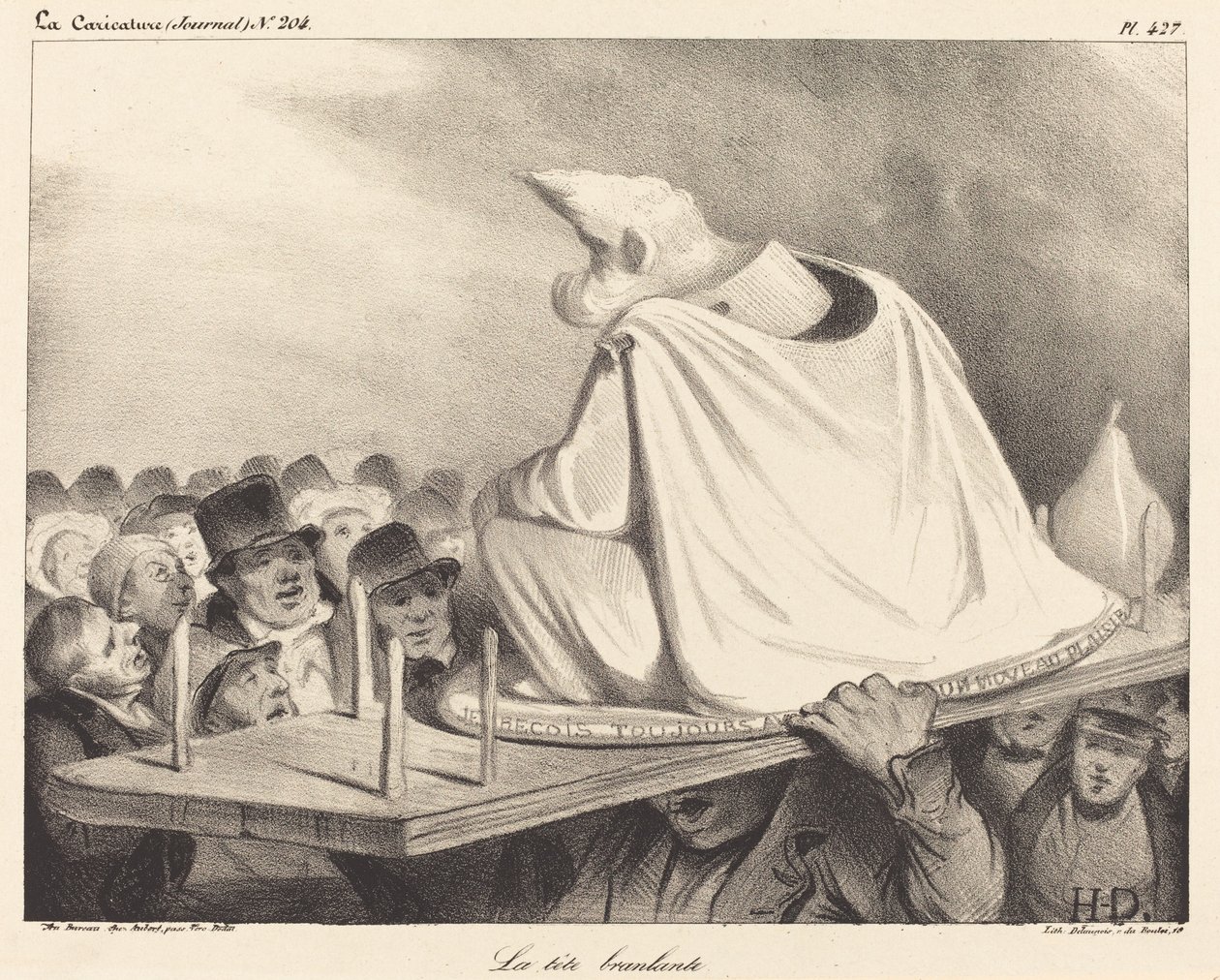 hodet vipper av Honoré Daumier