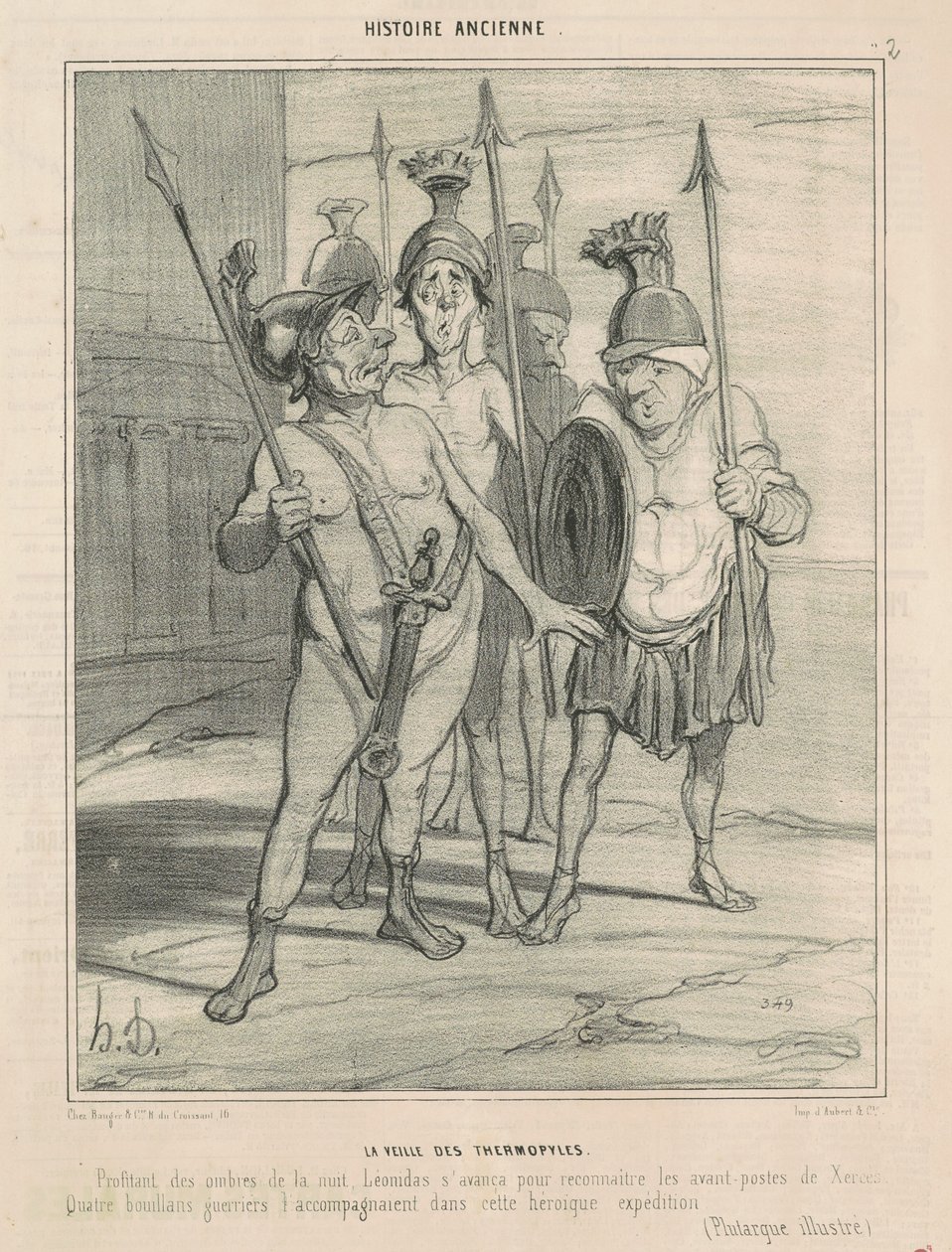 Dagen før Thermopylae av Honoré Daumier