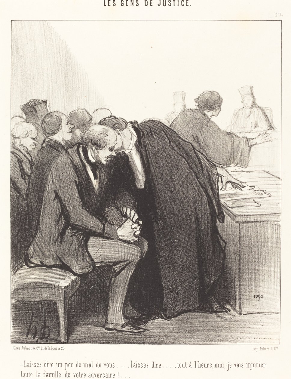 La oss si litt dårlig om deg... av Honoré Daumier