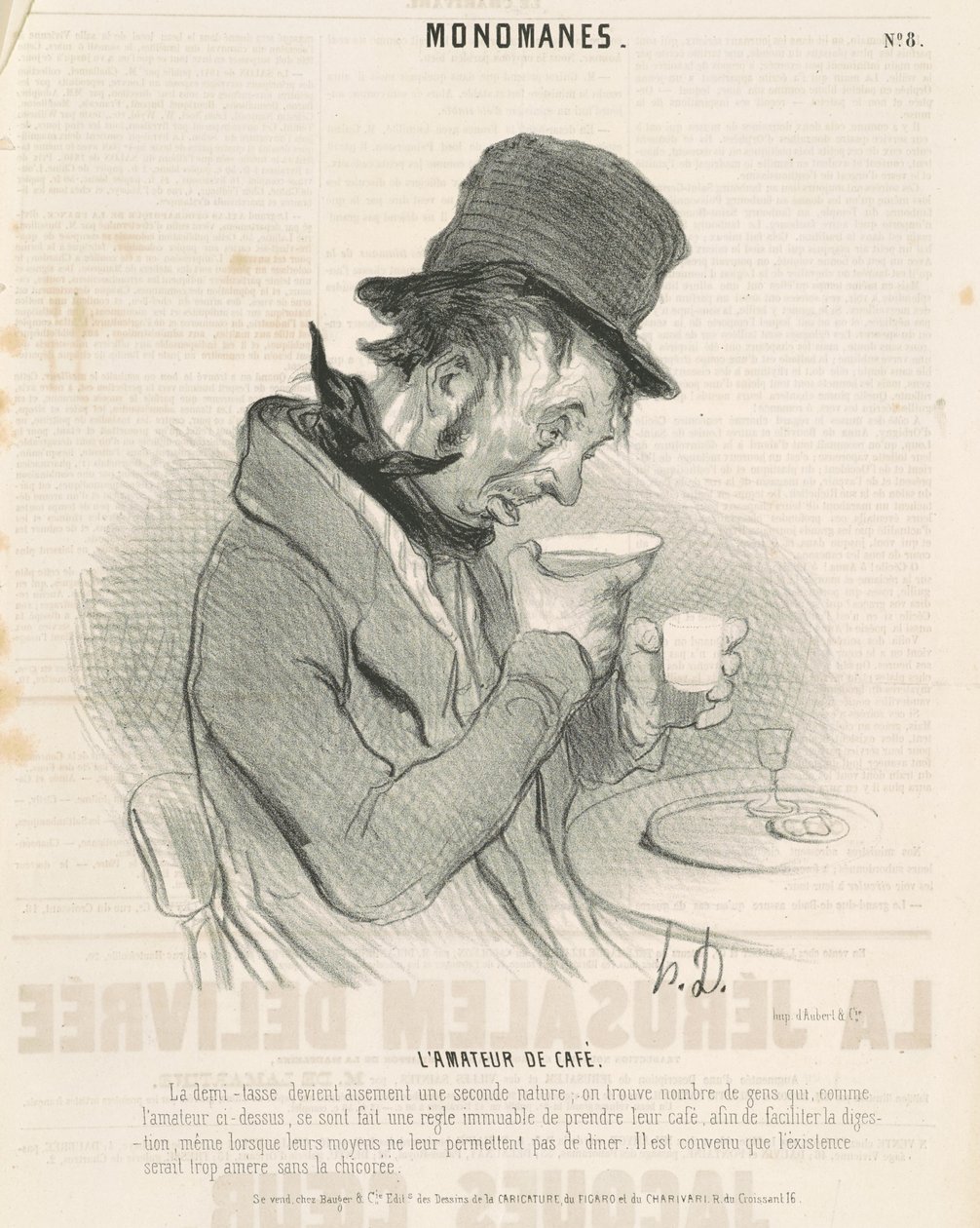 Kaffeelskeren av Honoré Daumier