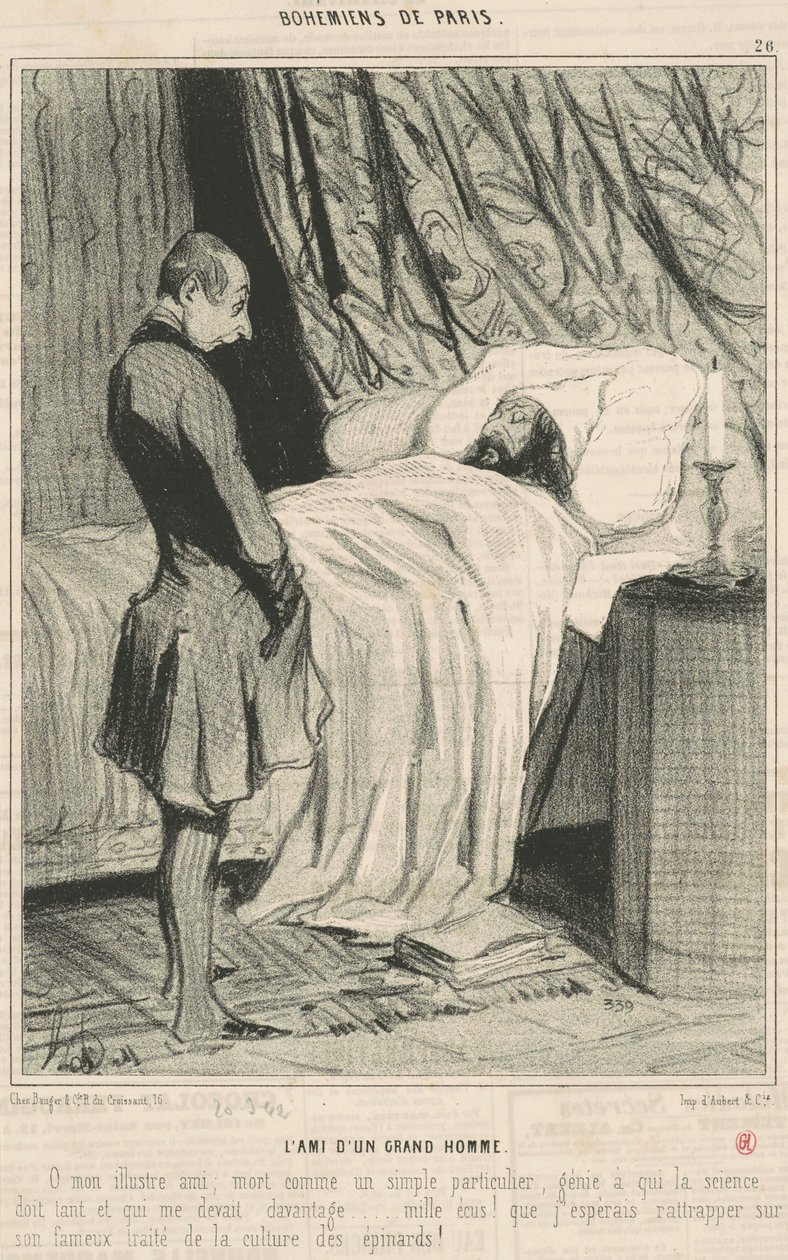 En stor manns venn av Honoré Daumier