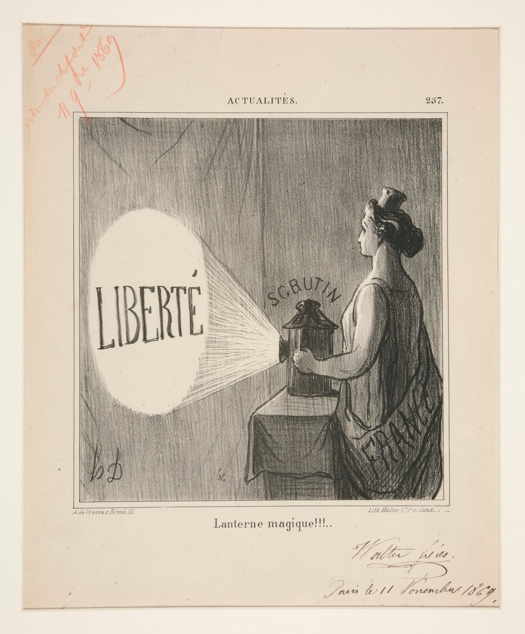 Magic Lantern!!!, #257 fra Nyheter av Honoré Daumier