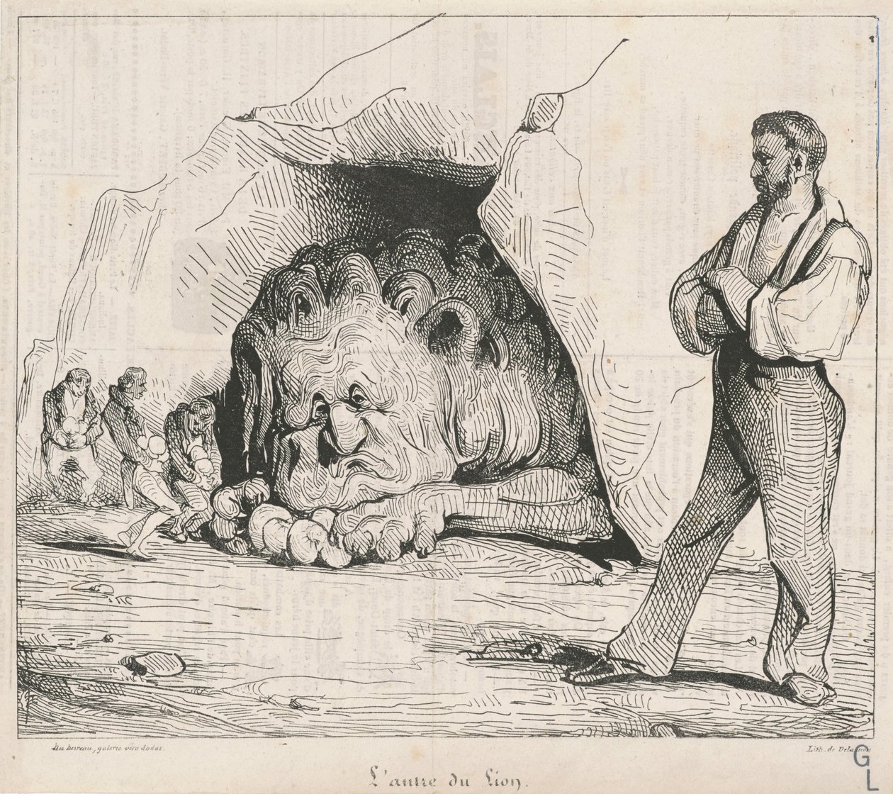 Løvens hule av Honoré Daumier