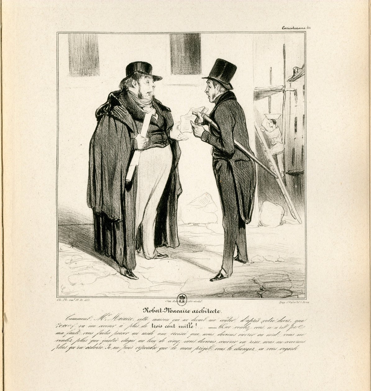 Le Charivari, satirisk i svart-hvitt av Honoré Daumier