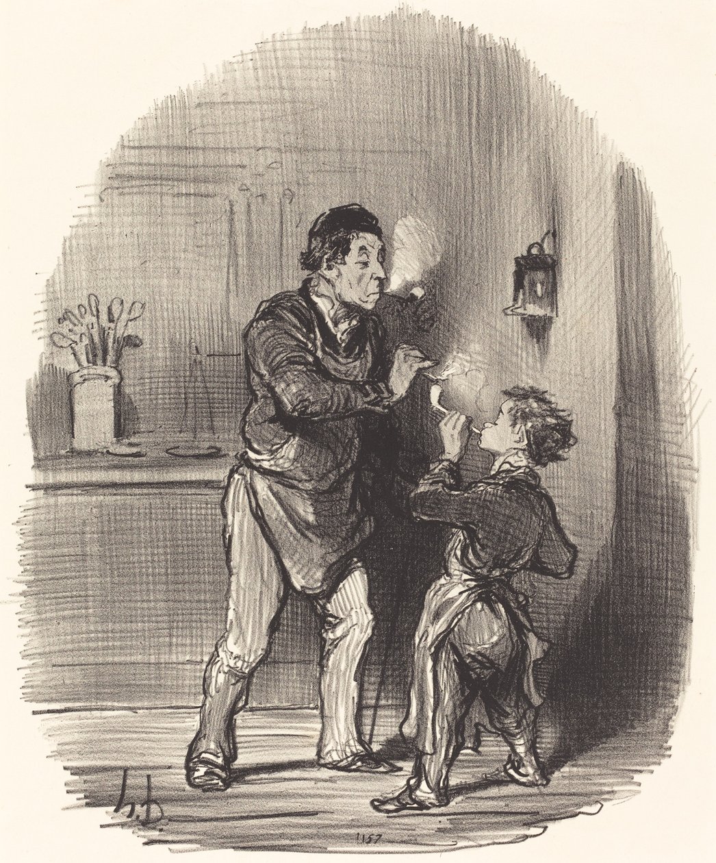 Filosofen Chiffonnier av Honoré Daumier