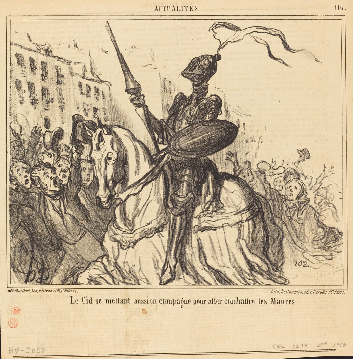 Le Cid driver også kampanje... av Honoré Daumier