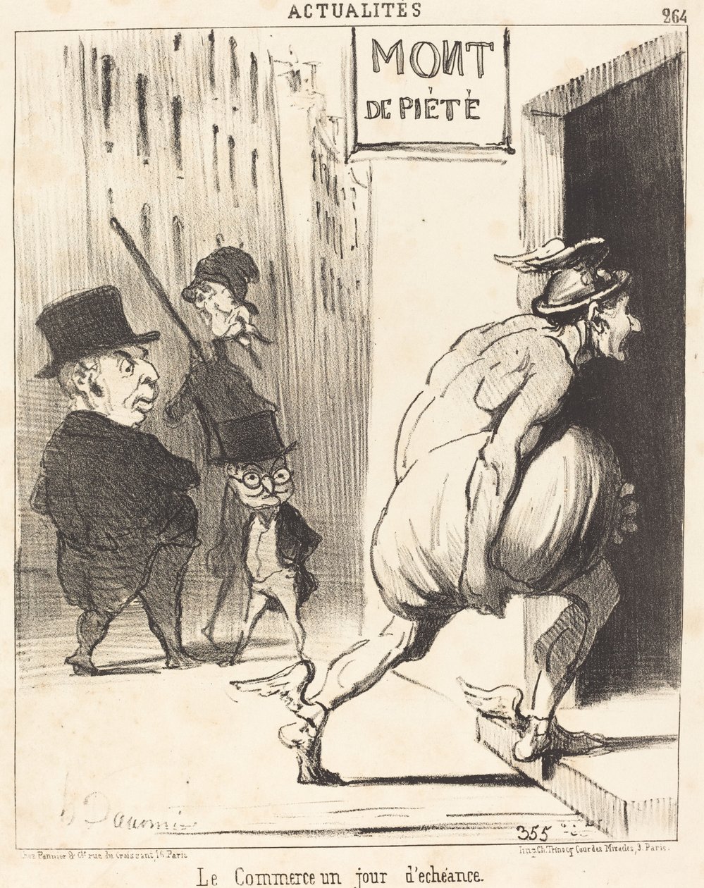 Utløpsdagshandel av Honoré Daumier