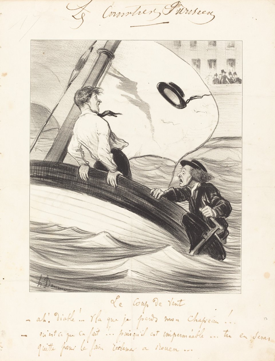 Vindkastet av Honoré Daumier