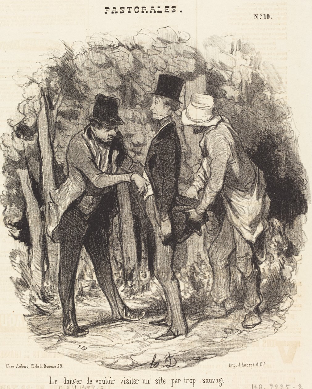 Faren for... å besøke et nettsted som er for vilt av Honoré Daumier