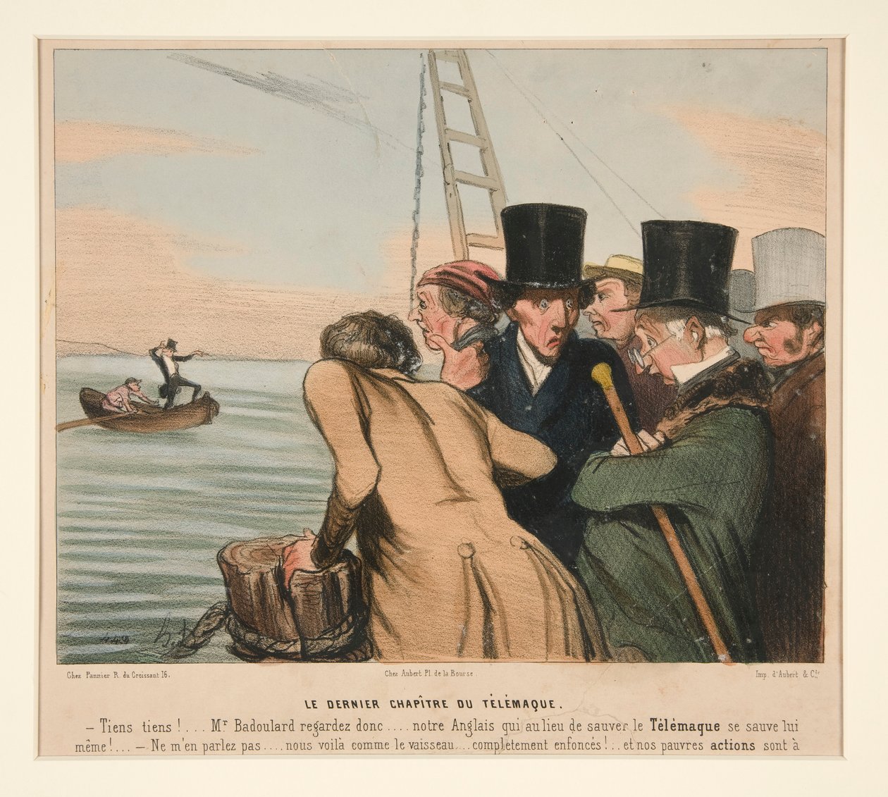 Det siste kapittelet til Telemachus, fra La Caricature (Journal) av Honoré Daumier
