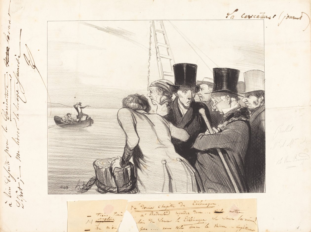 Den siste av Telemachus av Honoré Daumier