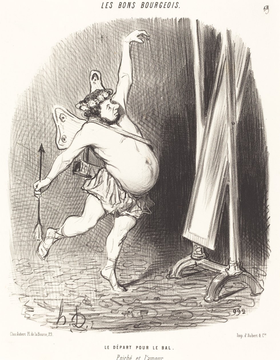 Avreise til ballen av Honoré Daumier