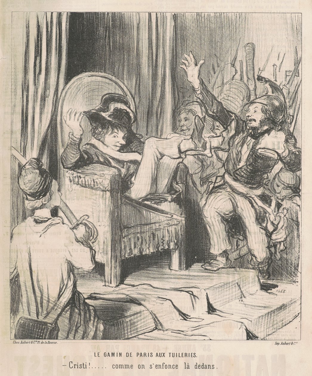 The Kid of Paris på Tuileriene av Honoré Daumier