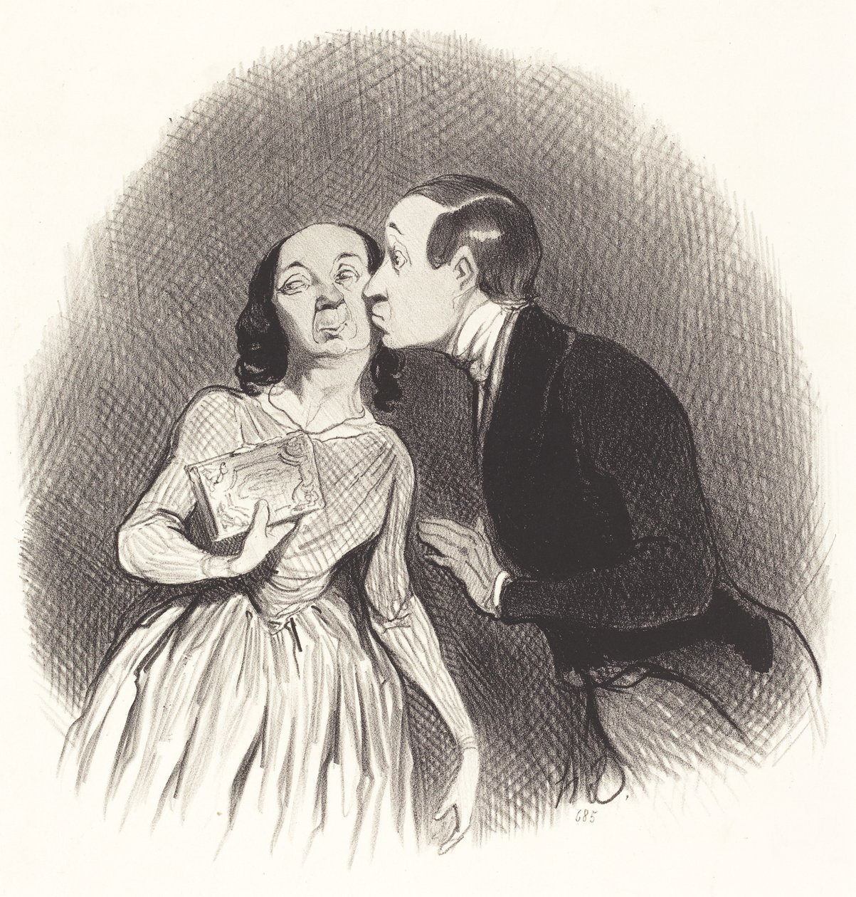 Nyttårsdag av Honoré Daumier