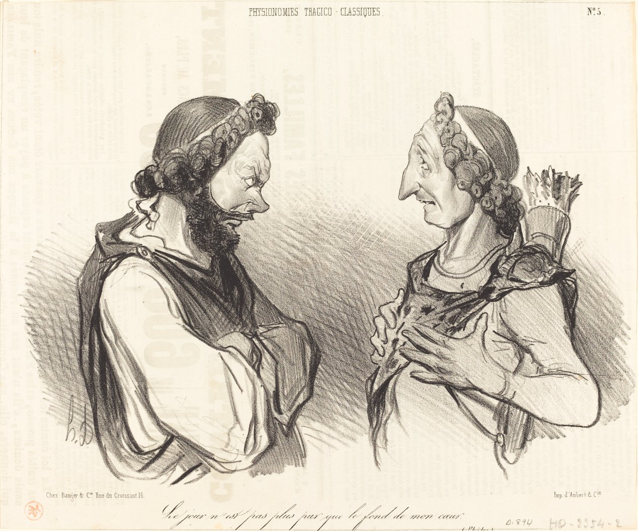 Dagen er ikke renere... av Honoré Daumier