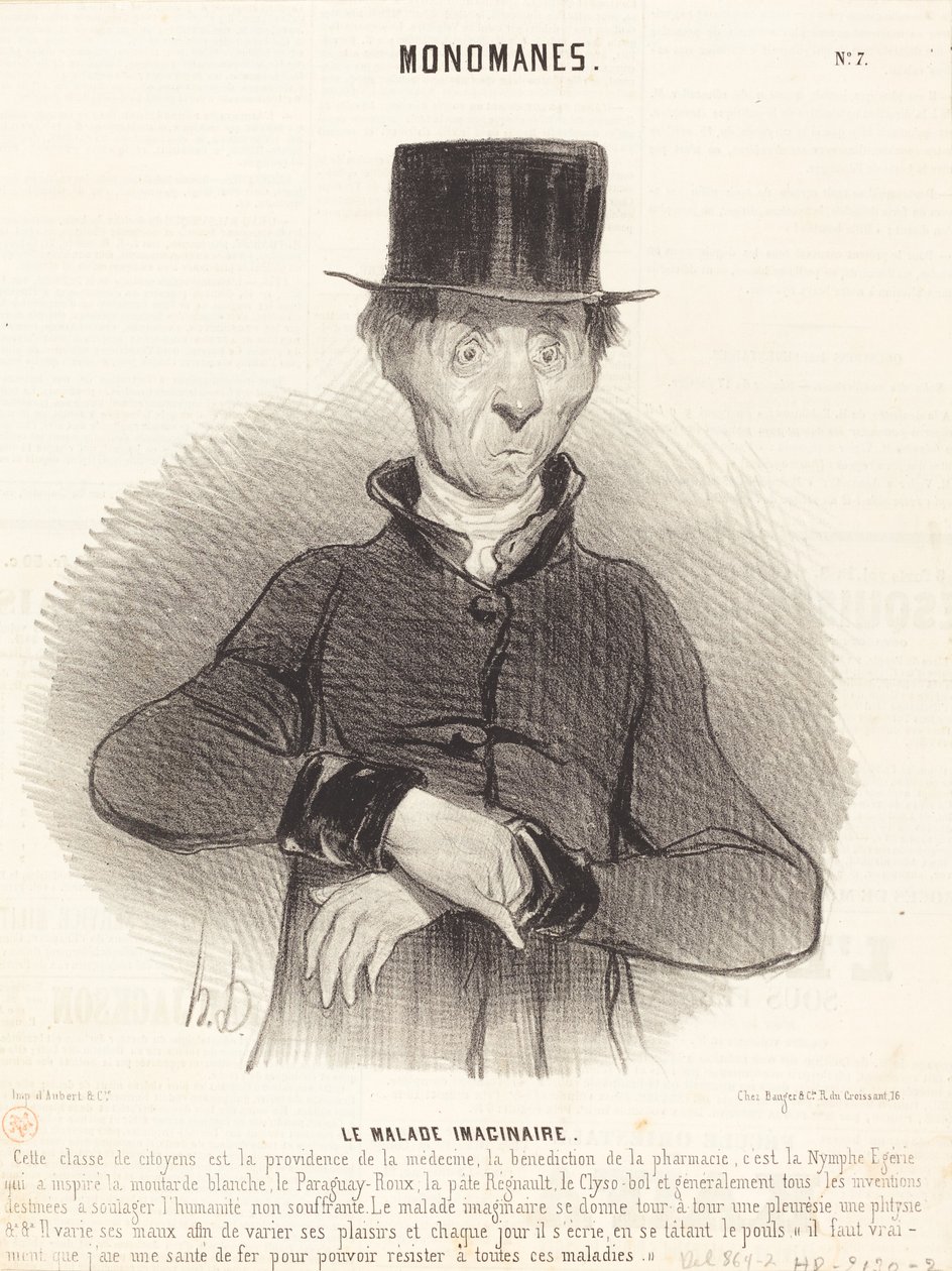 Innbilt syk av Honoré Daumier
