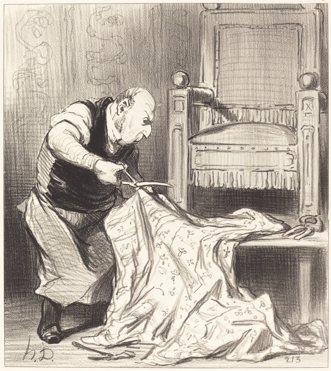 Den nye kronopetseren... av Honoré Daumier