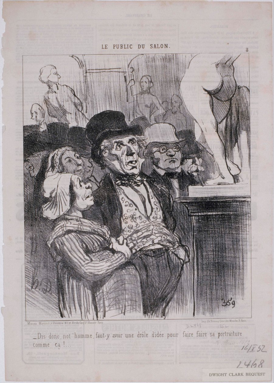 Salongens publikum- Si, vår mann, må av Honoré Daumier