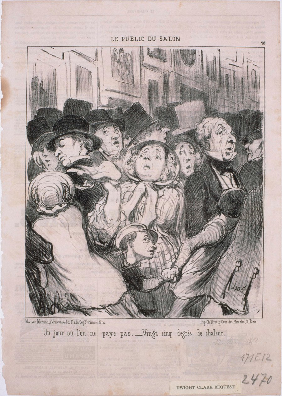 Showets publikum - En dag da vi ikke betaler ... av Honoré Daumier