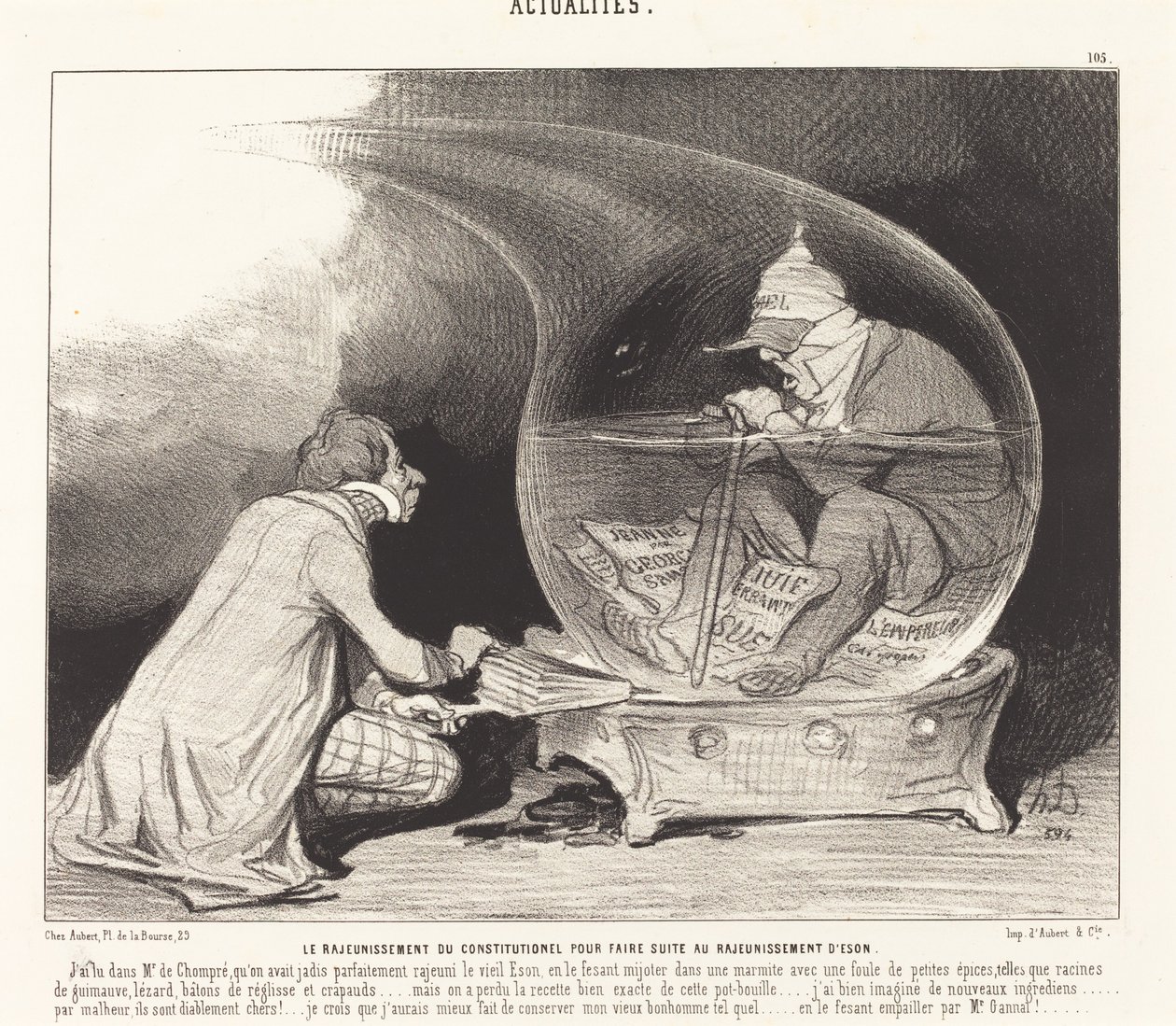 Foryngelsen av det konstitusjonelle av Honoré Daumier