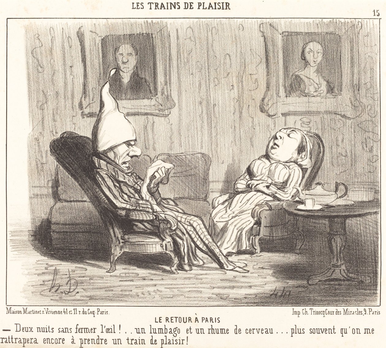 Returen til Paris av Honoré Daumier