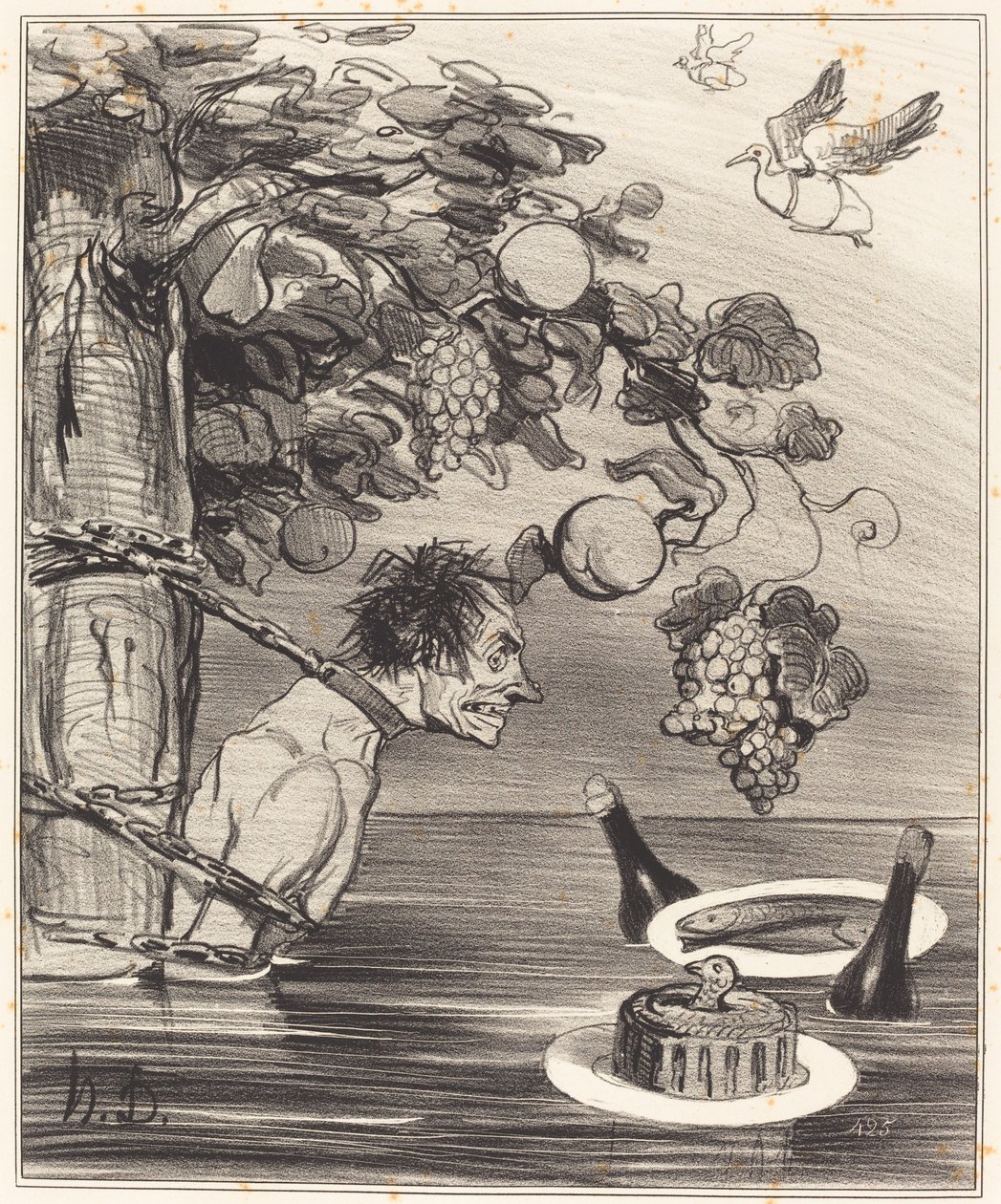 Tantalus pine av Honoré Daumier