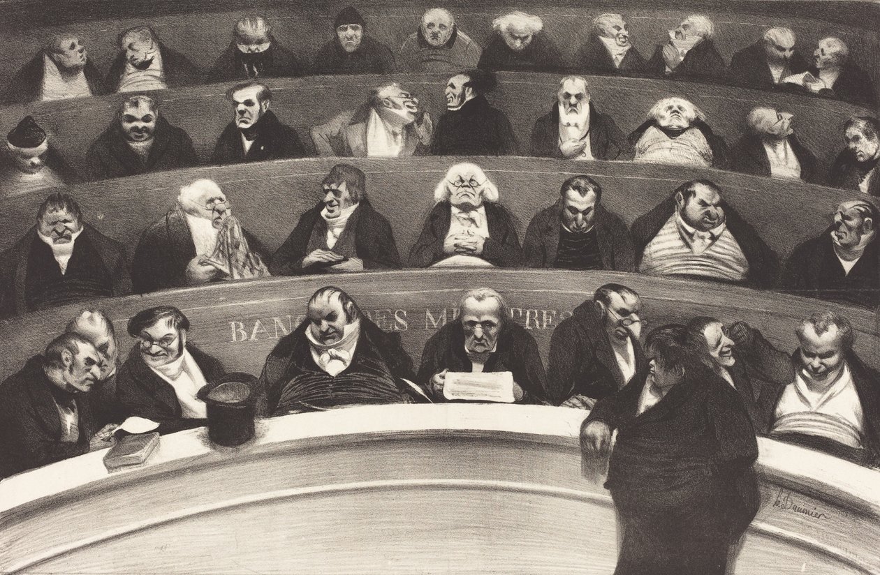 The Legislative Belly av Honore Daumier, 1834 av Honoré Daumier